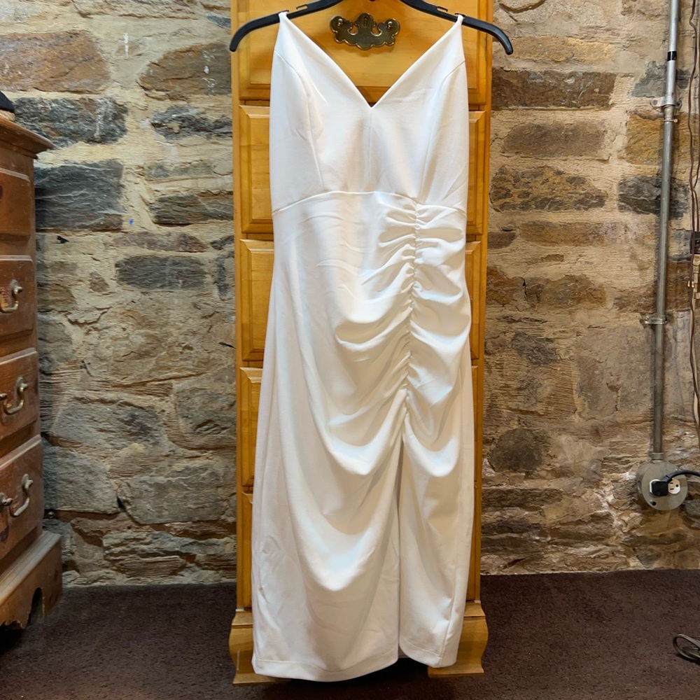 White Macy’s Dress